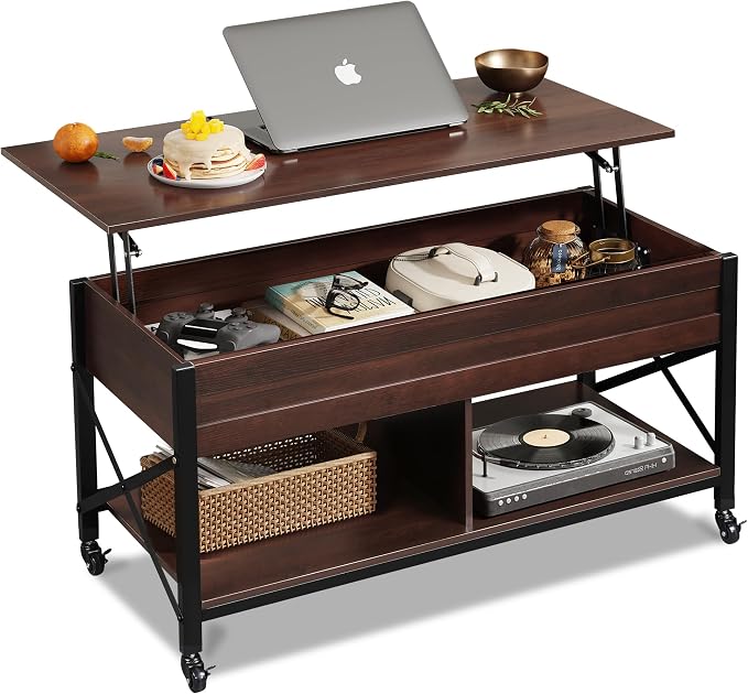WLIVE Coffee Table, 41.3" Lift Top Coffee Table by WLIVE