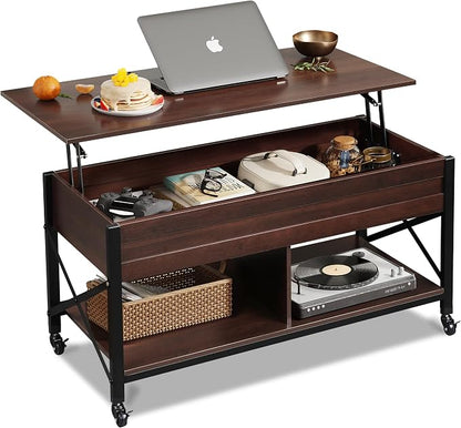 WLIVE Coffee Table, 41.3" Lift Top Coffee Table by WLIVE
