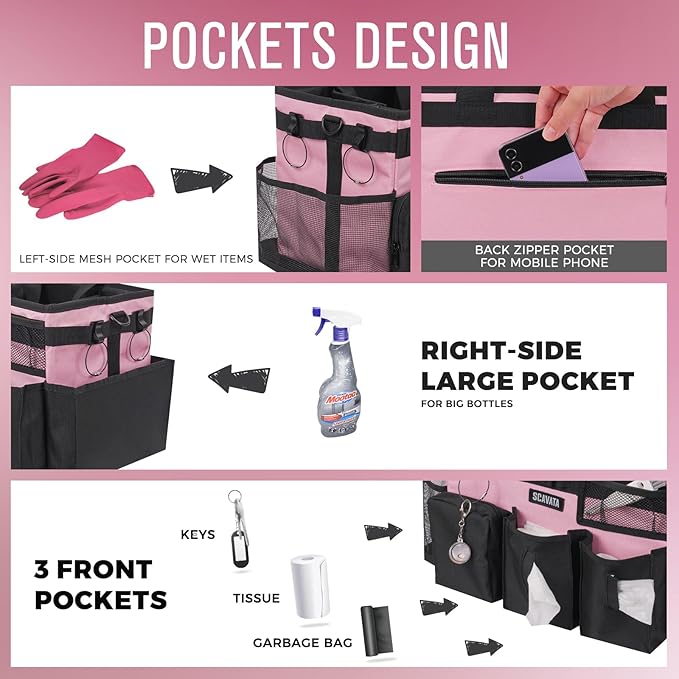 Wearable Cleaning Caddy Bag, Cleaning Caddy Supplies Organizer - Image 2