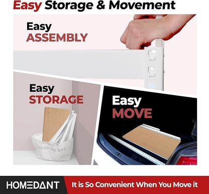 HOMEDANT 5 Tier Storage Shelves Adjustable Laminated Boltless Garage Metal - Image 7