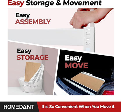 HOMEDANT 5 Tier Storage Shelves Adjustable Laminated Boltless Garage Metal - Image 7