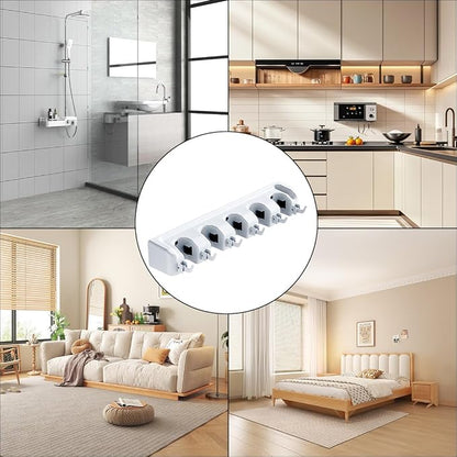 Broom Holder Wall Mount, 2 Packs Heavy Duty Cleaning Supplies Organizer - Image 7