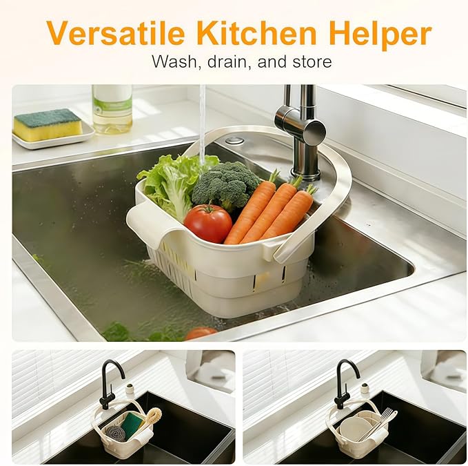 Stretchable Foldable Hanging Sink Strainer Basket - Image 7