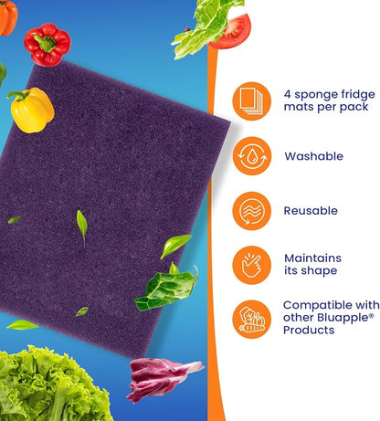 Bluapple FreshMats, Refrigerator Bin Liner, Fridge Drawer Mats, Crisper Life - Image 8