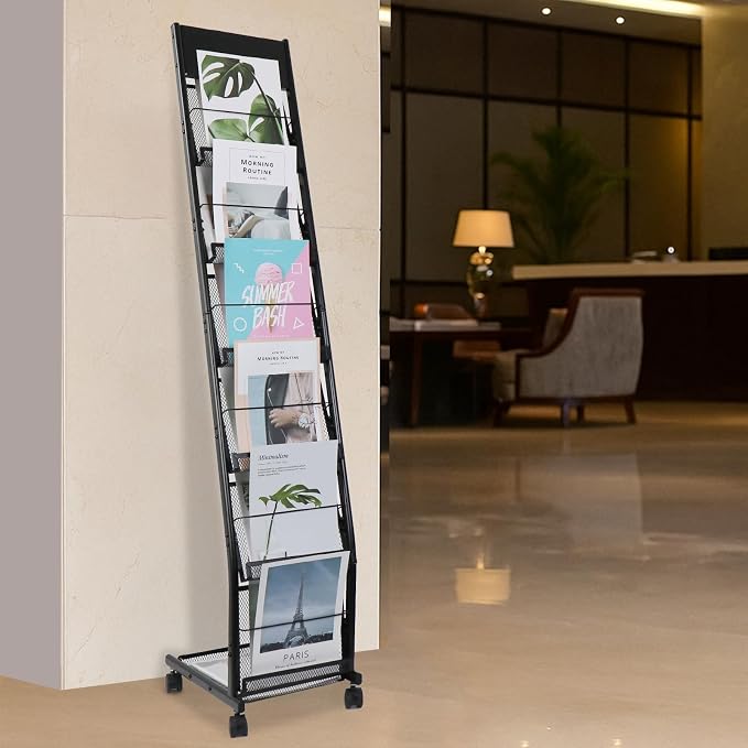 Floor-Standing Magazine Rack 6-Layer - Image 5