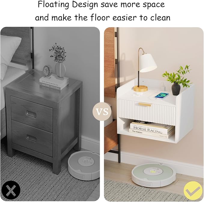 Arbuxzuy Floating Nightstand Set of 2 - Image 4