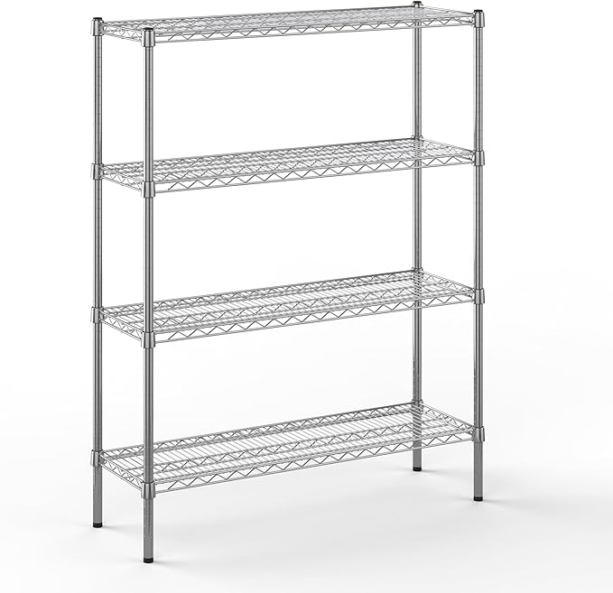 14" Deep x 42" Wide x 54" Height Wire Shelving Kit | 4-Tier | NSF Commercial by Regal+Altair