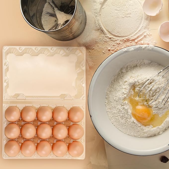 Zubebe 200 Clear Plastic Egg Trays - Image 4