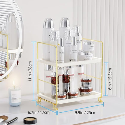 FSyueyun 2-Tier Bathroom Countertop Organizer, Tool-Less Installation Premium - Image 2