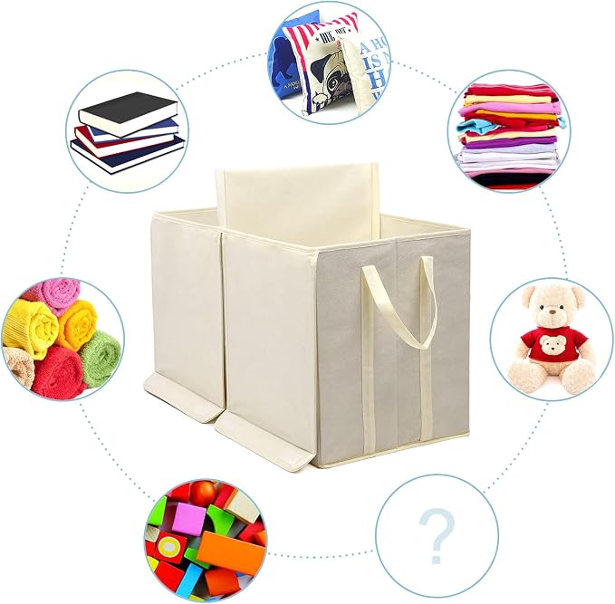 YOLOXO Toy Box Chest, Collapsible Sturdy Storage Bins - Image 4