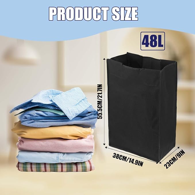 3 Pcs Laundry Sorter Replacement Bags Hamper Cart Removable Replacement Laundry - Image 2