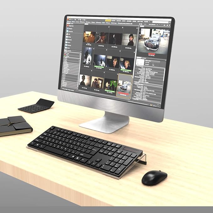 Acrylic Tilted Computer Keyboard Stand - Image 7