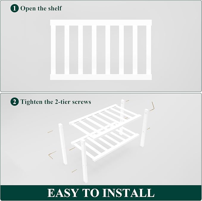 Smiry Bamboo Shoe Rack for Closet, 2 Tier Small Wooden Stackable Shoe Organizer - Image 6