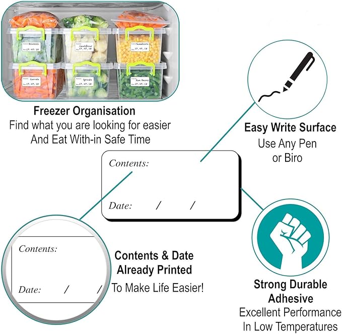 Hybsk Removable Freezer Labels Easy Peel Off - Image 5