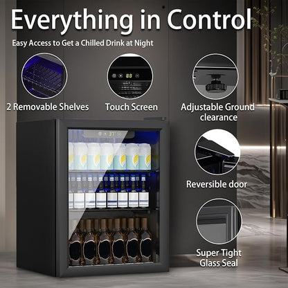 Compact 70 Can/1.7Cu.Ft Mini Fridge - Image 2