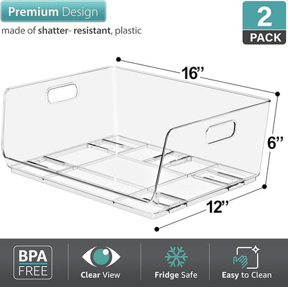Sorbus Stackable Storage Bins - Image 3