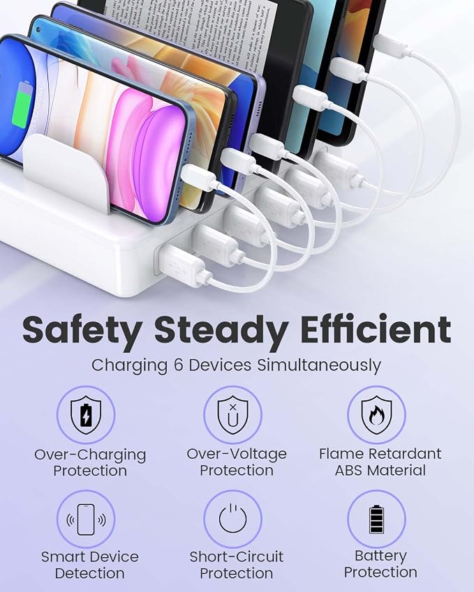 Charging Station for Multiple Devices Apple, CREATIVE DESIGN 50W Multi Charger - Image 3