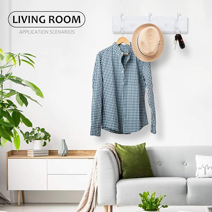 Wooden Coat Rack, Wall-Mounted Organizer - Image 8