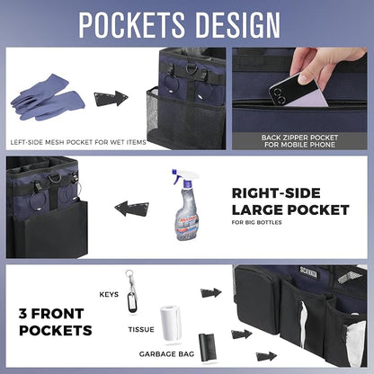 SCAVATA Wearable Cleaning Caddy Bag, Cleaning Caddy Supplies Organizer - Image 2