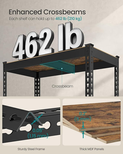 SONGMICS 5-Tier Storage Shelves, Load 2310 lb, Garage Storage, Boltless Assembly - Image 5