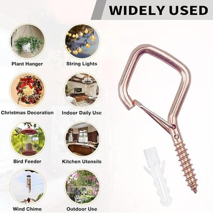 10PCS Eye Screw Hooks for Hanging Heavy Duty - Image 2