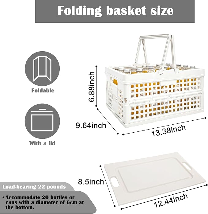 Foldable Small Plastic Baskets - Image 2
