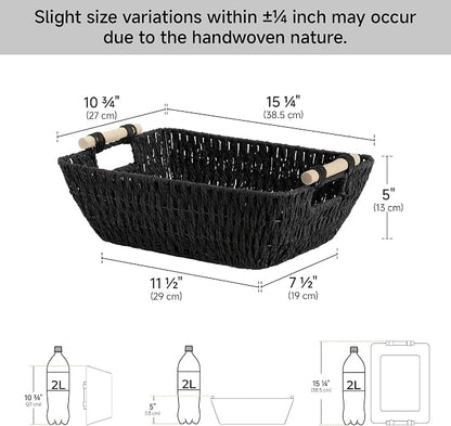 StorageWorks Large Wicker Storage Basket - Image 3