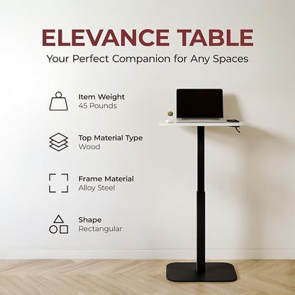 Ergohome™ ELEVANCE Table™ Height Adjustable Side Table - Image 5