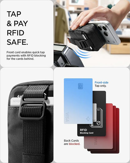 Spigen for MagSafe Wallet Magnetic Pouch Organizer RFID Blocking EDC SSD Card - Image 7
