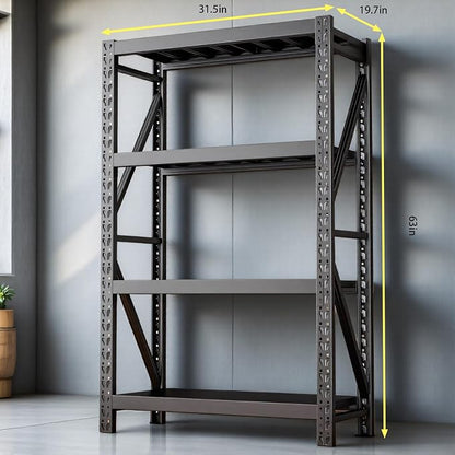 torage Shelves, Garage Shelving Heavy Duty Metal Adjustable Garage Shelves - Image 2