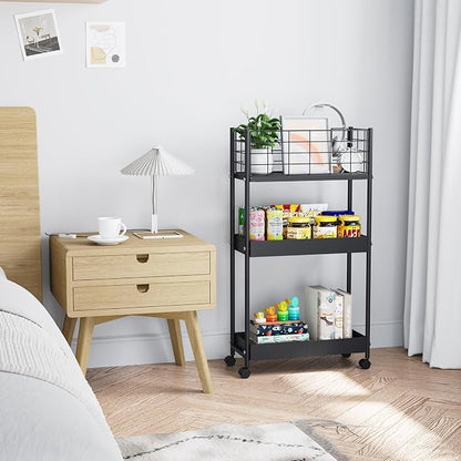 KINGRACK Slim Rolling Storage Cart 3 Tier - Image 7