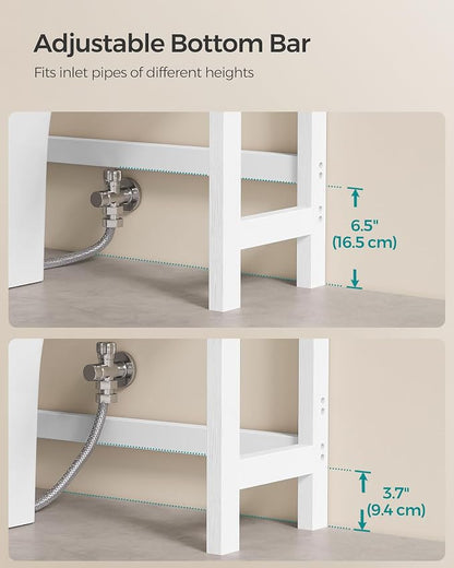 SONGMICS Over The Toilet Storage, 3-Tier Over Toilet Bathroom Organizer - Image 5