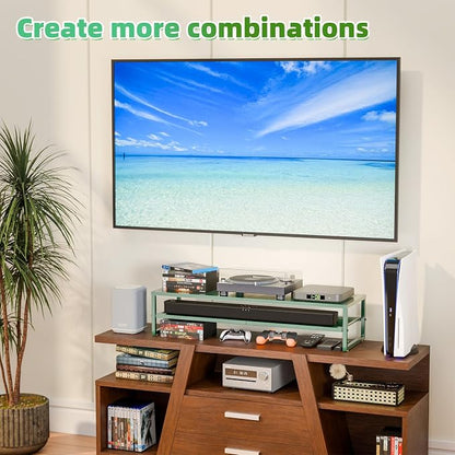 Simple Trending 2 Tier Metal Dual Monitor Stand Riser, Computer Office Desktop - Image 4