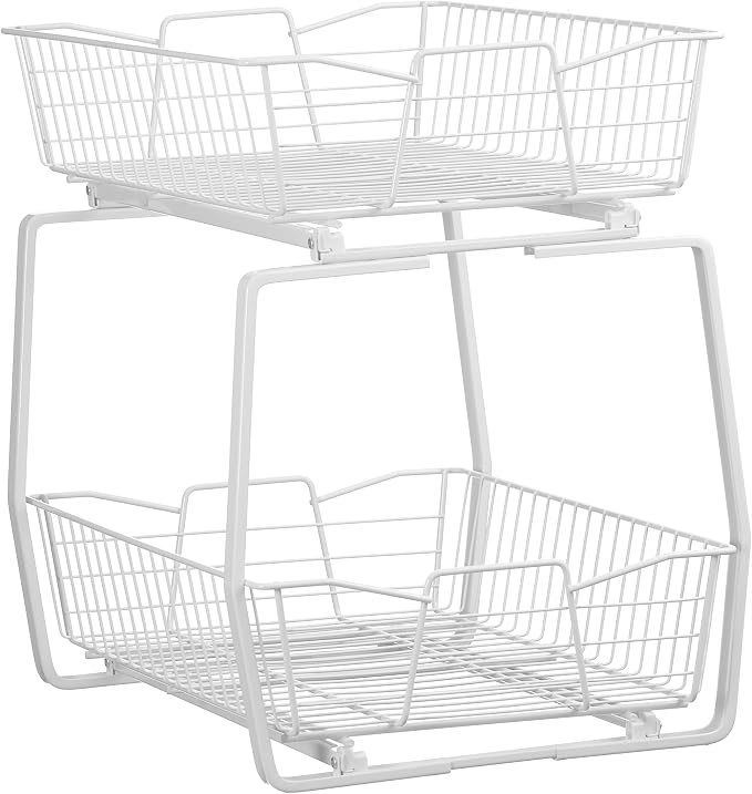 ClosetMaid 14 in. Pull Out Cabinet Organizer, 2 Tier, Heavy Duty, Slide Out by Unknown