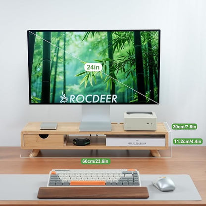 Bamboo Monitor Stand Riser - Image 8