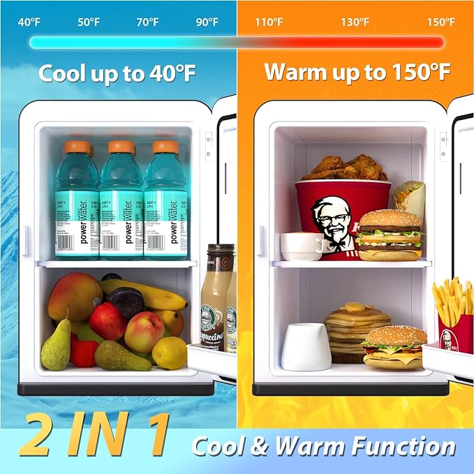 Mini Fridge for Bedroom, 15 Litre/21 Cans Portable Mini Refrigerator - Image 4