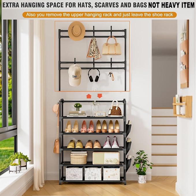 Shoe Rack 5 Tier Shoe Organizer Storage 15-20 Pairs - Image 4