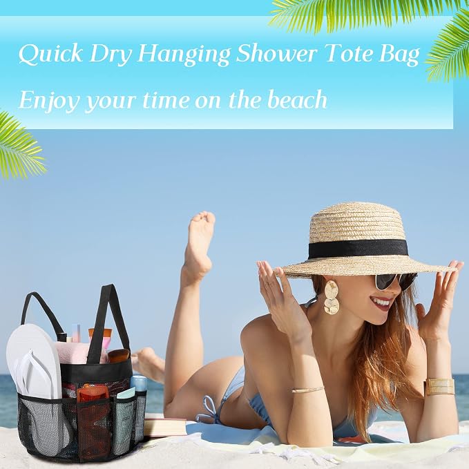 Hillban 4 Pcs Mesh Shower Caddy Portable Shower Caddy - Image 5