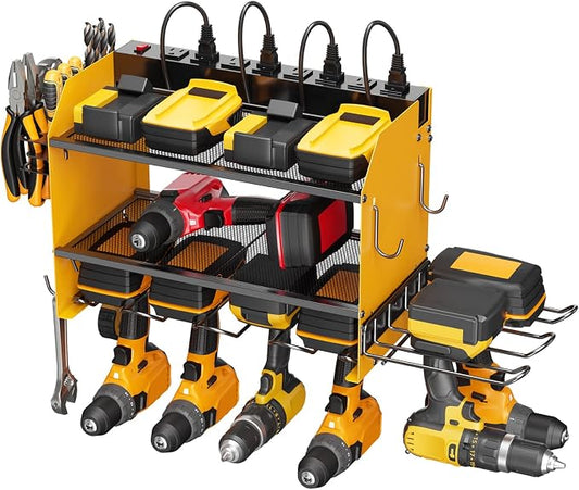 CCCEI Modular Power Tool Organizer Wall Mount Charging Station, Garage Drill by CCCEI