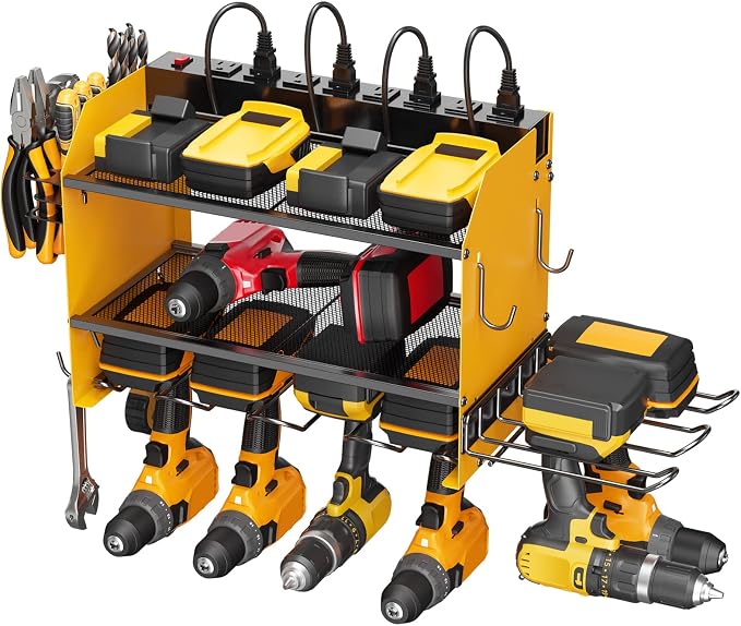 CCCEI Modular Power Tool Organizer Wall Mount Charging Station, Garage Drill by CCCEI