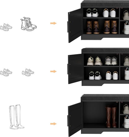 Homleke 2-Tier Storage Bench, Shoe Bench - Image 6