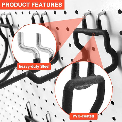 12-Piece Pegboard Hook Set for Drills, Accessories, Tool Utility Garage or - Image 4