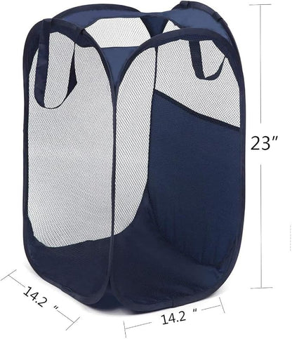 2 pop-up Laundry Hampers，Foldable mesh Laundry Baskets - Image 3