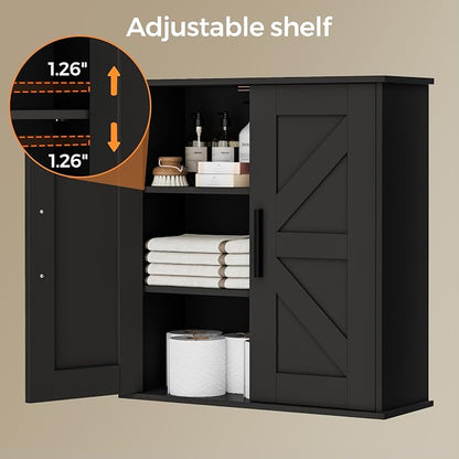 Homleke Bathroom Wall Cabinet, Medicine Cabinet - Image 5