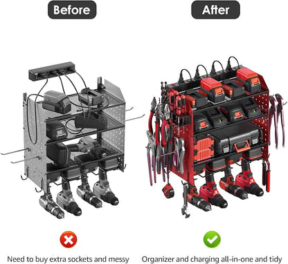 CCCEI Modular Pegboard Rack Power Tool Organizer - Image 4