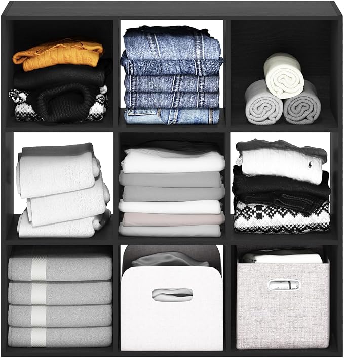 Furinno PELLI Closet Organizers and Storage, 9-Cube Closet Organizer, Open - Image 5