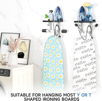 Ironing Board Holder Wall Mounted, Metal Iron Board Wall Hanger - Image 3