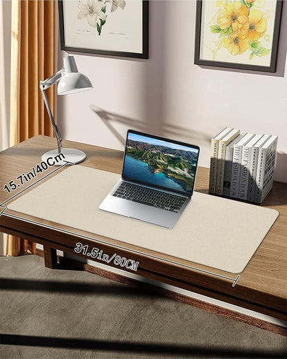 Small Desk Mat, Leather Desk Pad Protector, Desk Mouse pad, Office Desk mat - Image 7