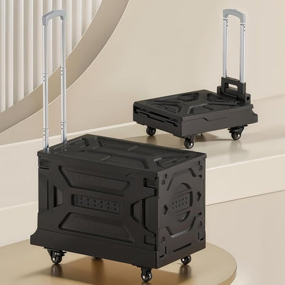 VECELO 88LHeavy-Duty 2-in-1 Foldable Utility Cart, Large Capacity Rolling Crate by VECELO