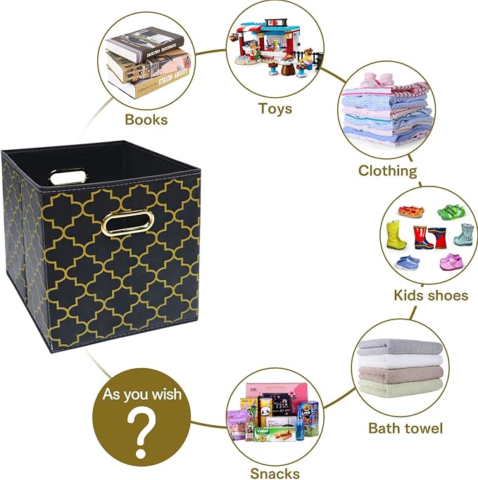 Fabric Cloth Storage Bins, Fabric Cube Organizer - Image 3